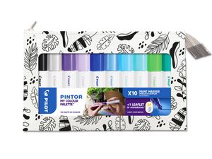 PILOT Pigmentmarker PINTOR "My Color Palette" Cool Colors 10 Marker