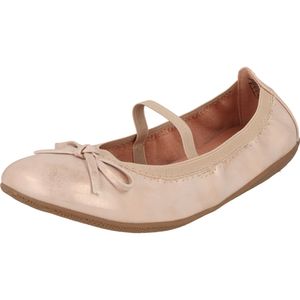 Indigo 422-227 Mädchen Freizeit Ballerina Schuhe Strech Schleife Glitzer Rosé