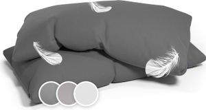 Sleepwise Weicher Kissenbezug 40 x 80, 1500TC  Getestet, 2er-Set Microfaser-Kissenbezug 40x80 cm, Flauschige Kissenbezüge Hypoallergen & Atmungsaktiv, 40x80cm Kissenbezug mit Reißverschluss