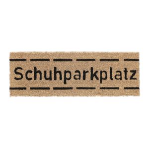 relaxdays Kokos Fußmatte Schuhparkplatz schmal