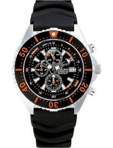 CHRIS BENZ - Potápěčské náramkové hodinky - DEPTHMETER CHRONOGRAPH 300M - CB-C300-O-KBS