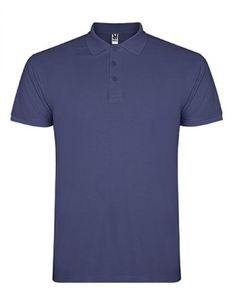 Herren Star Poloshirt, Piqué - Farbe: Denim Blue 86 - Größe: XXL