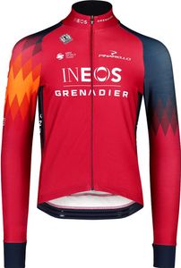 BIORACER Fahrrad-Thermojacke - INEOS GRENADIERS 2023 ICON TEMPEST RACE - Rot/Blau XL