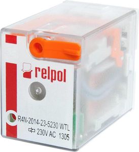 Przekaźnik elektromagnetyczny, przemysłowy - miniaturowy, do gniazda wtykowego R4N-2014-23-5230-WT RELPOL