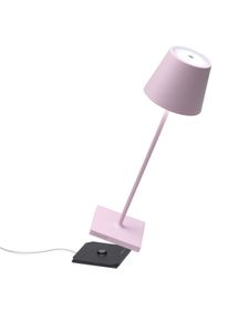 Zafferano Poldina Pro Tischlampe - Aufladbare LED Außenlampe - 38 cm - Pink