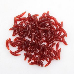 50 Stück künstliche lebensechte Würmer Angelköder Köder Maden Tackle Zubehör