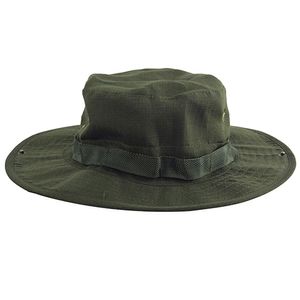 Sonnenhut, Schnappverschluss, breite Krempe, Mehrzweck-Camouflage-Boonie-Hut für die Jagd, Armeegrün