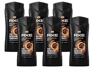 AXE 3-in-1 Duschgel & Shampoo Dark Temptation XL 6x 400ml Herren Body Wash  Männer Herren Showergel Shower Gel for Men
