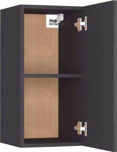 vidaXL TV-Schränke 2 Stk. Grau 30,5x30x60 cm Holzwerkstoff