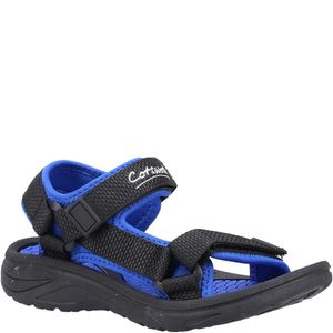 Cotswold - Kinder Sandalen "Bodiam", recyceltes Material FS9890 (28 EU) (Schwarz/Marineblau)