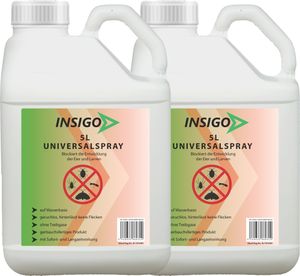 INSIGO 2x5L Anti-Insekten-Spray, Anti-Insekten-Mittel, Insektenvernichter, Insektenschutz, Ungeziefermittel, gegen Ungeziefer & Insekten, Vernichtung, für Innen & Außen