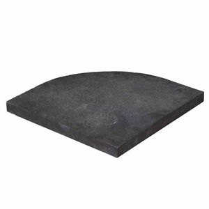 Granitplatte Celona, 22,5kg, 55x49x4cm, Gestell aus Granit, poliert in schwarz