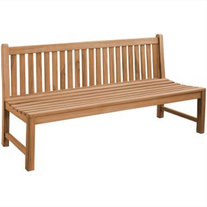 Gartenbank Piceno Teak Massivholz ohne Armlehnen - Breite: 180 cm