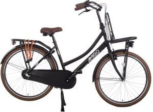 AMIGO Transportfahrräder Damen Sturdy 26 Zoll 46 cm Mädchen 3G Rücktrittbremse Mattschwarz