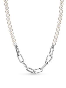 Pandora Me 399658C01 Halskette Damen Süßwasserzuchtperlen Sterling-Silber 45 cm
