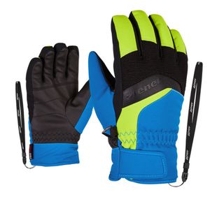Ziener Kinder Skihandschuhe Fingerhandschuhe LABINO AS® glove blau grün schwarz, Größe:5
