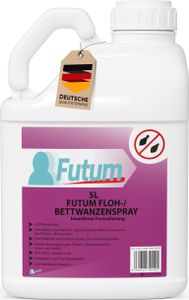 FUTUM 5L Biozidfreies Bettwanzen Spray Floh Mittel Flöhe Bettwanzen bekämpfen