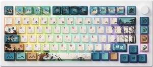 Akko MOD007B HE PC Joy of Life Kabellos Magnetische Tastatur, QWERTY US, RGB, Yellow Magnetic Switch
