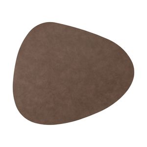 4 Stück Platzsets Stone 45 x 36 cm Braun Lederoptik zum Wenden Tischsets