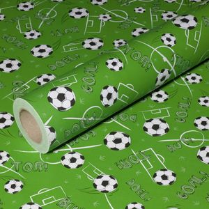 50m x 0,75m JUNOPAX® Geschenkpapier Fußball