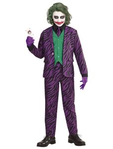 Kinder Kostüm Evil Clown Halloween - Gr. 128cm – 164cm - Horror Clown Kostüm für Halloween oder Karneval M - 140 cm