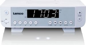 Lenco KCR-11WH Tragbares Radio mit LED-Beleuchtung und Timer