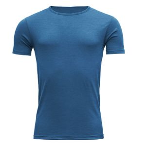 tričko DEVOLD BREEZE Merino 150 T-Shirt Man Blue Melange XL