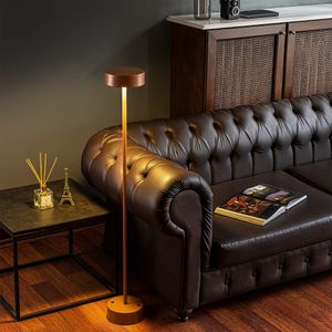 Opviq, Keyf - 13397, Stehlampe, METALLKÖRPER, Kupfer, 16 x 16 x 111 cm