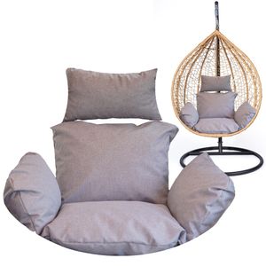 Hängesessel Kissen, Polster für Polyrattan / Rattan Hängeschaukel, Hängekorb, Schaukel Korb, Nur Kissen, Rückenkissen - hellgrau Hängesessel Kissen, Polster für Polyrattan / Rattan Hängeschaukel, Hängekorb, Schaukel Korb, Nur Kissen, Rückenkissen - hellgrau