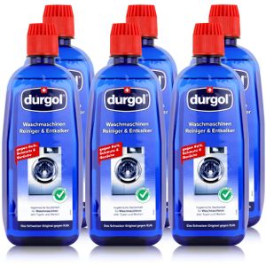 Durgol Waschmaschinen Reiniger & Entkalker 500ml - Gegen Kalk (6er Pack)