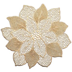 Platzset 1 Stück Metallic Flower Gold ZELLER Present