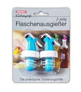 2X Flaschenausgießer mit Verschluss Wein Öl Spirituosen Flaschen Weinausgießer Ausgießer Schnaps Dosierer 54