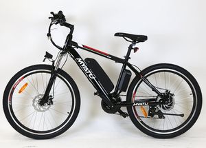 Myatu E-Bike 26 Zoll Elektrofahrrad E Mountainbike mit 250W Heckmotor, 36V 12,5AH Lithium-Batterie und Shimano 21 Speed