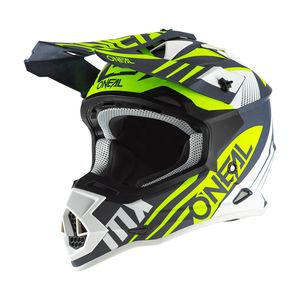 O'NEAL Motocross Helm 2SRS Spyde 2.0 , Blau Neongelb, M