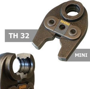 Rems Presszange mini TH 32 mit 2 schwenkbaren Monoblock-Pressbacken