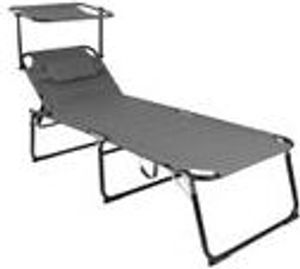 XXL Aluminium verstellbare Gartenliege mit Dach L200xB70cm XXL Aluminium verstellbare Gartenliege mit Dach L200xB70cm