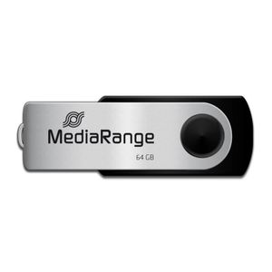 MediaRange USB-Stick 64GB USB 2.0 swivel swing