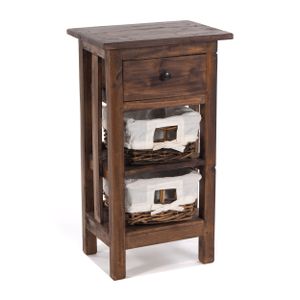 TELEFONTISCH "RATTAN 70" | 70x38x28cm (VxŠxH), mahagón | Farba: 03 tmavohnedá