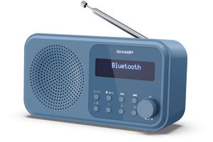 SHARP DR-P420 Portables Digitalradio, USB, Bluetooth 5.0, 3,5mm Klinke, blau