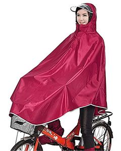 Regenponcho für Camping Fahrrad Regenmantel Regenschutz mit Kapuze, Poncho