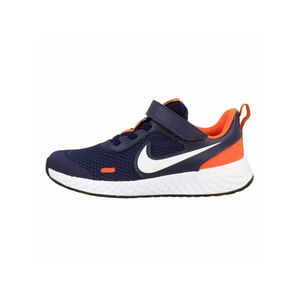Nike Revolution 5 (Psv) Midnight Navy/White-Orange 31.5