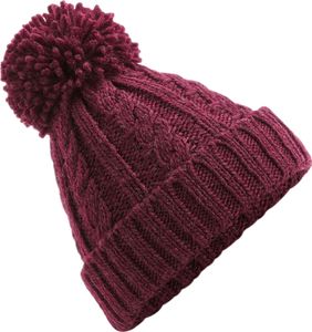 Beechfield Cable Knit Melange Beanie
