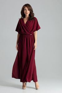 Lenitif Formelle Frauenkleider Davide L055 rot M