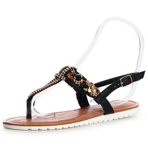 topschuhe24 1402 Zehentrenner Glitzer Sandalen Sandaletten, Farbe:Schwarz, Größe:38 EU