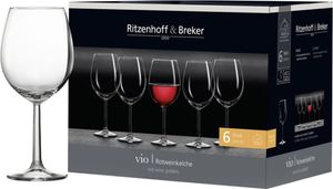 Poháre na červené víno Ritzenhoff a Breker Vio hladké 430 ml 6s