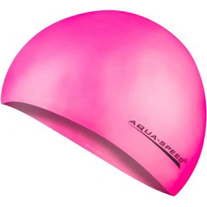 AQUA SPEED Soft Badekappe Badehaube Sporthaube Schwimmhaube SMART Silikon pink