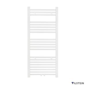 VILSTEIN Badheizkörper - 1150x500 mm -  Weiß - Seitenanschluss und Mittelanschluss - Flachheizkörper -  Handtuchhalter