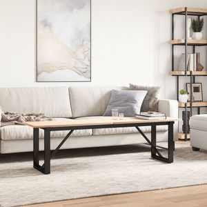 Möbel Couchtisch-Gestell in O-Form 140x30x43 cm Gusseisen - Tischbeine 357878