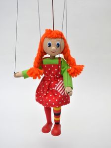 Marionette Mädchen, 30 cm