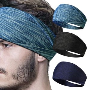 3 Stück Sport Stirnbänder rutschfest Kopfbänder Elastische Haarbänder Schweißband für Laufen, Yoga, Radfahren 07